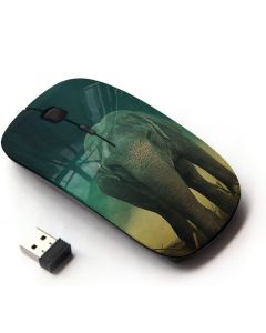 KOOLmouse [ Optical 2.4G Wireless Mouse [ Elephant Teal Trunk Vintage Cute Retro ]