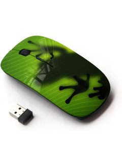 KOOLmouse [ Optical 2.4G Wireless Mouse [ Frog Leaf Nature Tropical Rainforest Green ]