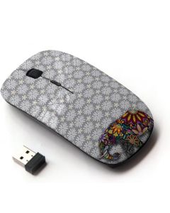 KOOLmouse [ Optical 2.4G Wireless Computer Mouse [ Indian Elephant Vintage Floral ]