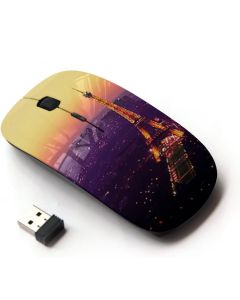 KOOLmouse [ Optical 2.4G Wireless Mouse [ Tour De Purple Tower Paris Vibrant ]
