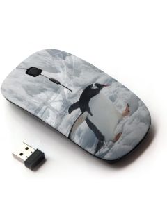 KOOLmouse [ Optical 2.4G Wireless Mouse [ Penguin Ice Snow Antarctic Jump Bird White ]