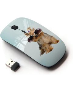 KOOLmouse [ Optical 2.4G Wireless Mouse [ Yorkshire Terrier Sunglasses Dog Puppy ]